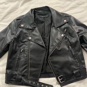 Lioness Black Leather Jacket